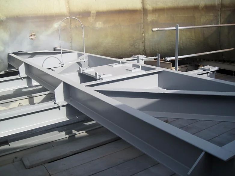 Structural steel after coating