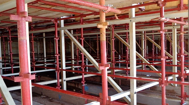 Scaffolding for internal works